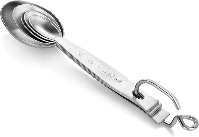 New Star Foodservice 43129 18/8 Stainless Steel Measuring Spoons - Image 3