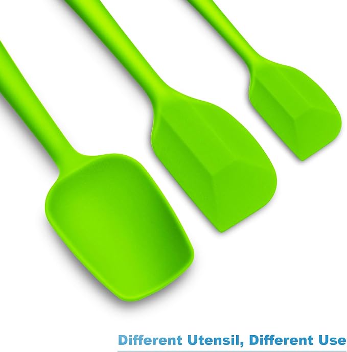 Silicone Spatula 3‑Piece Set Heat Resistant 600°F Non‑Stick Rubber Spatulas - Image 6