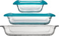 Libbey Baker’s Premium 5 Piece Glass Baking Dish Set, Stackable Casserole Dish by Libbey