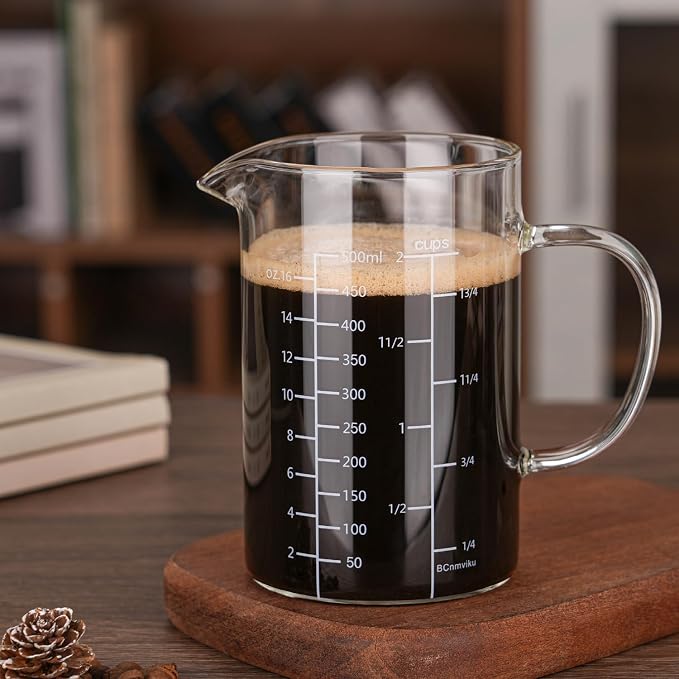 BCnmviku 500ML 2 CUP Glass Measuring Cup - Image 6