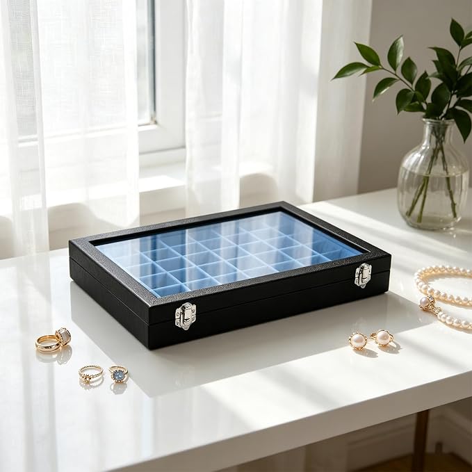 Stratalife Jewelry Organizer 48 Grid Jewelry Tray - Image 3