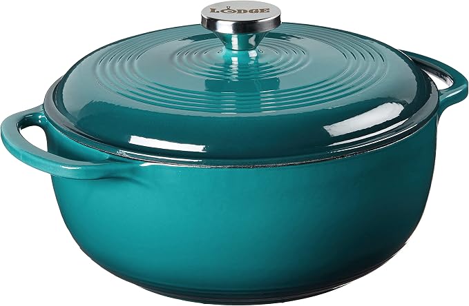 Lodge 4.5 Quart Enameled Cast Iron Dutch Oven by Lodge
