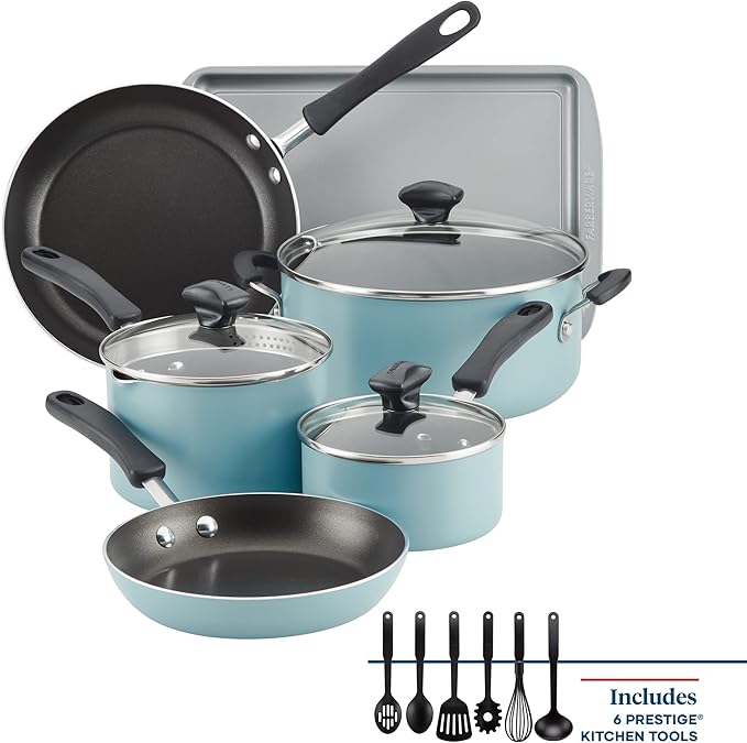 Farberware Cookstart DiamondMax Nonstick Cookware/Pots and Pans Set, Dishwasher - Image 3