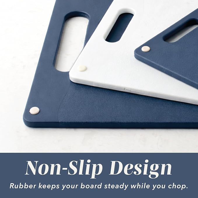 COOK WITH COLOR Non-Slip Cutting Board Set – Kitchen Essentials with Easy Grip - Image 3