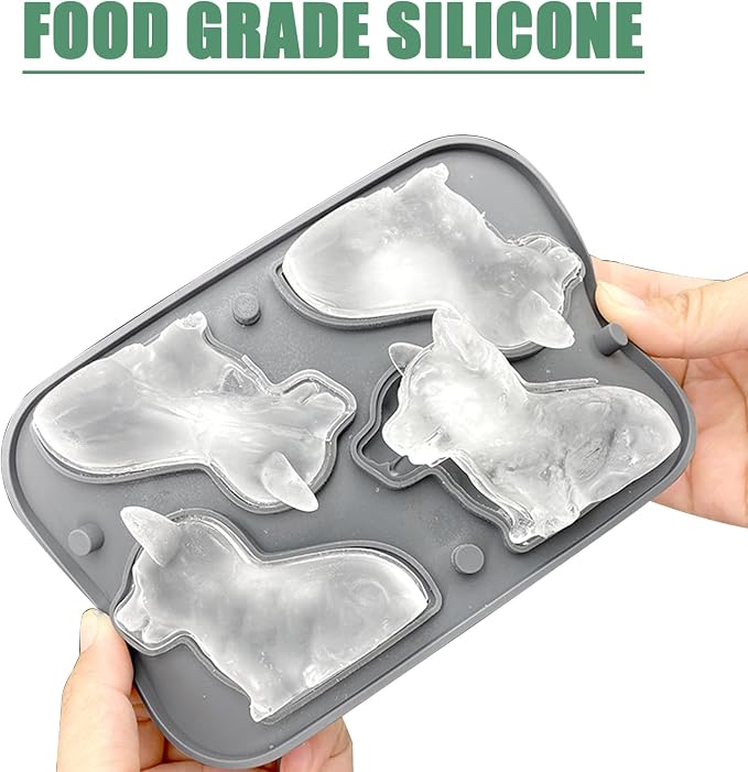 Corgi Dog gifts 3D Ice Cube Mold, Admaison Ice Cube Tray - Image 4