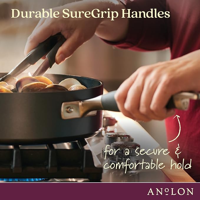 Anolon Advanced Home Hard Anodized Nonstick Frying Pan, 14.5 Inch – Large - Image 6