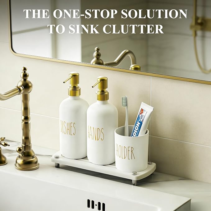 Cisily Kitchen Soap Dispenser Set Comes - Image 4