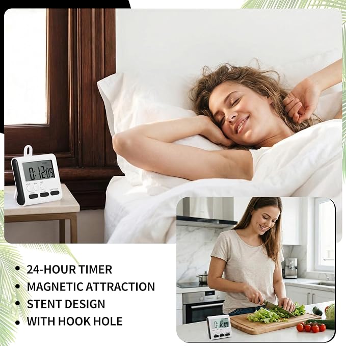Mudder 6 Pack Digital Kitchen Timer - Image 6