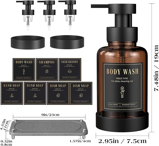 Luxspire Foaming Soap Dispenser, Non-Slip Hand Soap Dispenser - Image 7