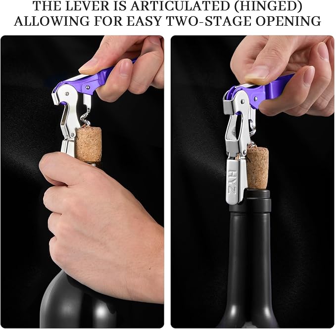 HYZ 2-Pack Wine Opener Waiter Corkscrew, Professional Wine Key - Image 4