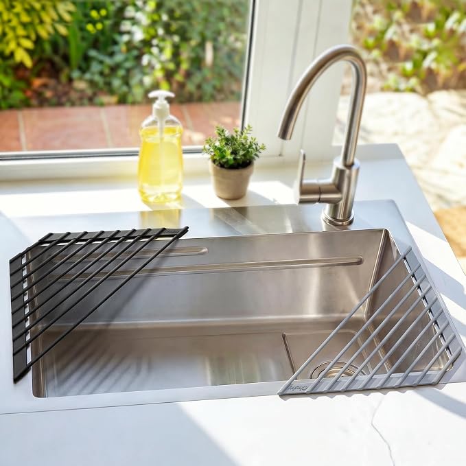 Corner Sink Caddy, Ohuhu Sponge Holder - Image 8