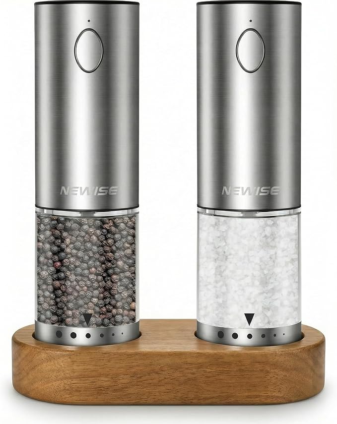 Electric Salt and Pepper Grinder Set by Unknown