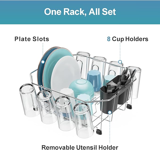 GSlife Small in Sink Dish Drying Rack - Image 3