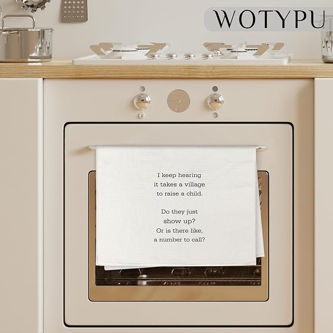 Funny Kitchen Towels, Humorous Gifts Dish Tea Towels, I Keep Hearing it Takes a - Image 3
