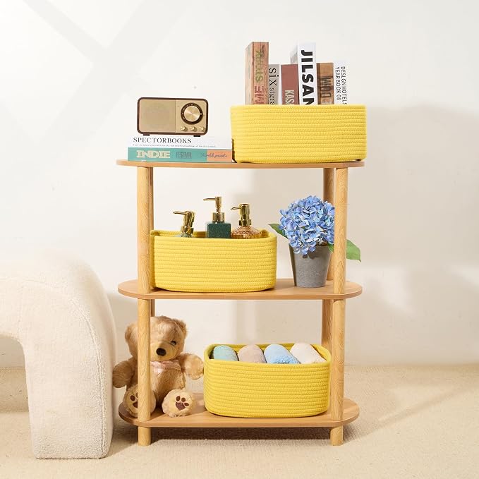 MiniArk Small Storage Baskets for Organizing | Closet Organizer Bins | Shelf - Image 6