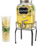 1 Gallon Glass Drink Dispensers by RuileMei