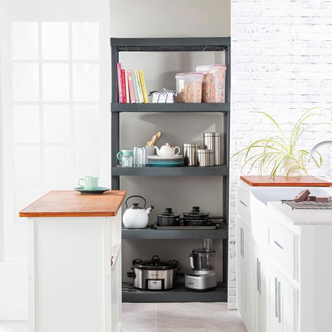Sterilite 2-Pack 5 Shelf Unit, Heavy-Duty Shelving Storage Rack - Image 5