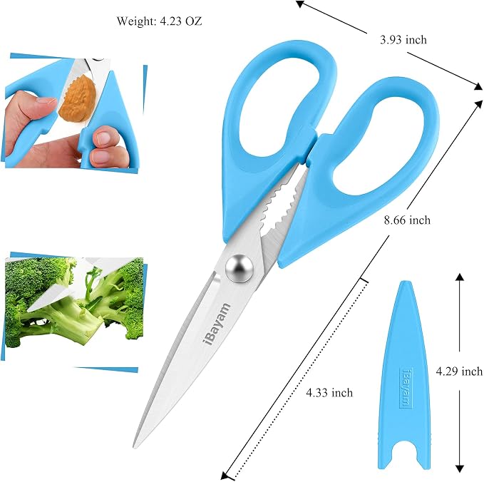 Gifts for Dad from Daughter Son, BEST DAD Tool Shears, iBayam Kitchen Scissors - Image 3