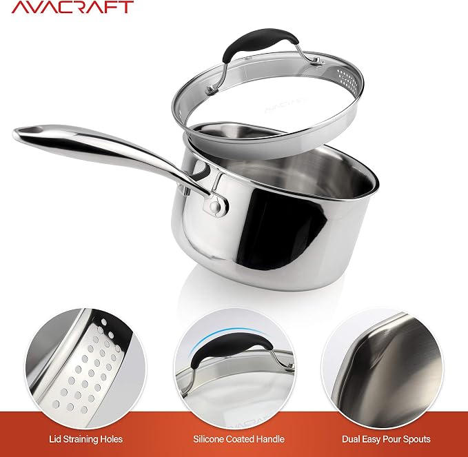 AVACRAFT Tri-Ply Stainless Steel Saucepan - Image 4