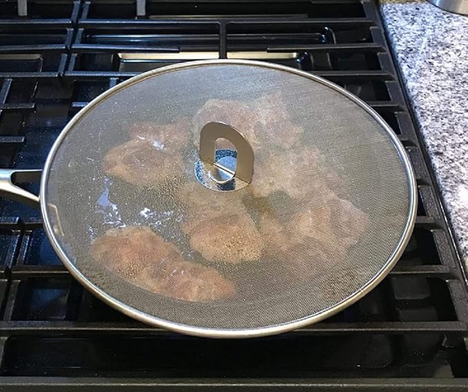304 tainless Steel Splatter Screen Pan Lid - Image 3