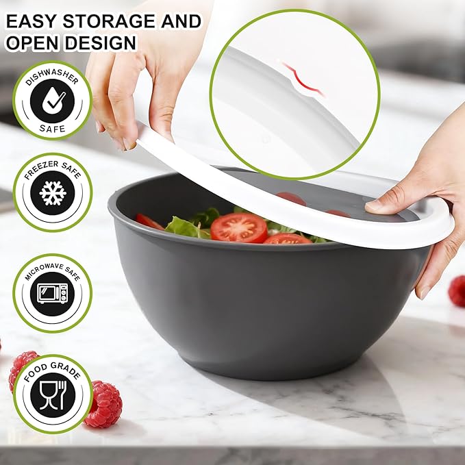Greentainer Plastic Mixing Bowls - Image 5