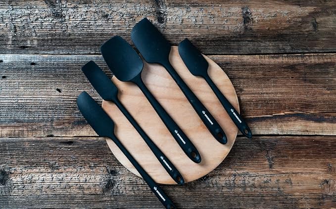 KITCHENLOVE Premium 600°F Heat Resistant 5 Piece Silicone Spatula Set - Image 5