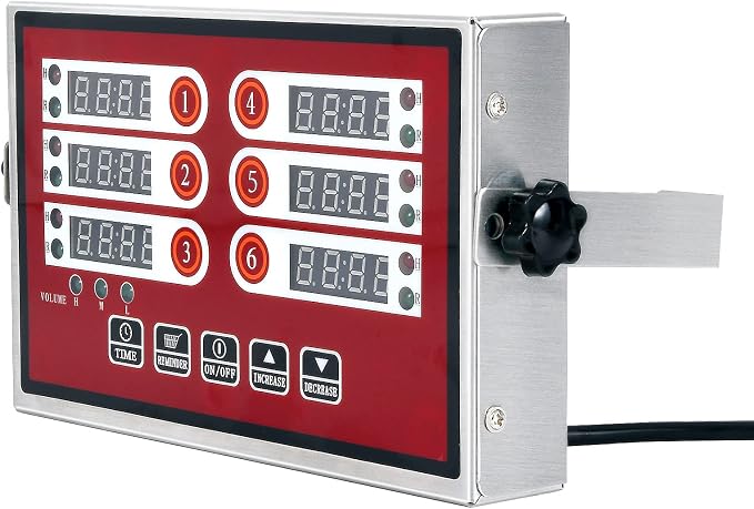 Kitchen Timers for Cooking – 6 Channel Commercial Kitchen Timer Restaurant - Image 9