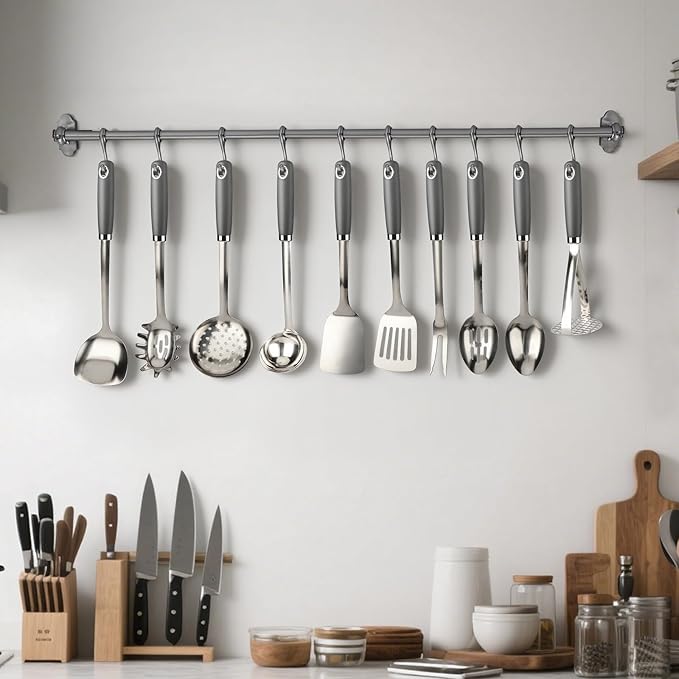 10 Piece Stainless Steel Cooking Utensils Set - Image 6