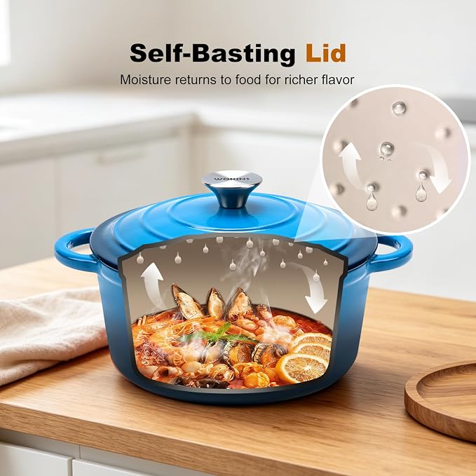 Enameled Cast Iron Dutch Oven - 4QT Pot - Image 4