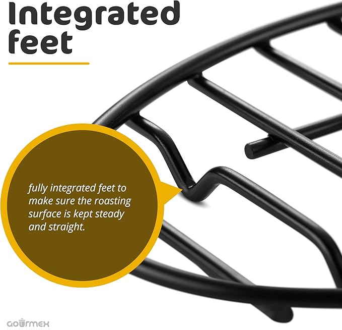Black, Oval Oven Roasting Rack - Image 3
