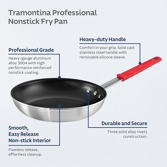Tramontina Professional 10-Inch Non Stick Frying Pan, Heavy-Gauge Aluminum - Image 3