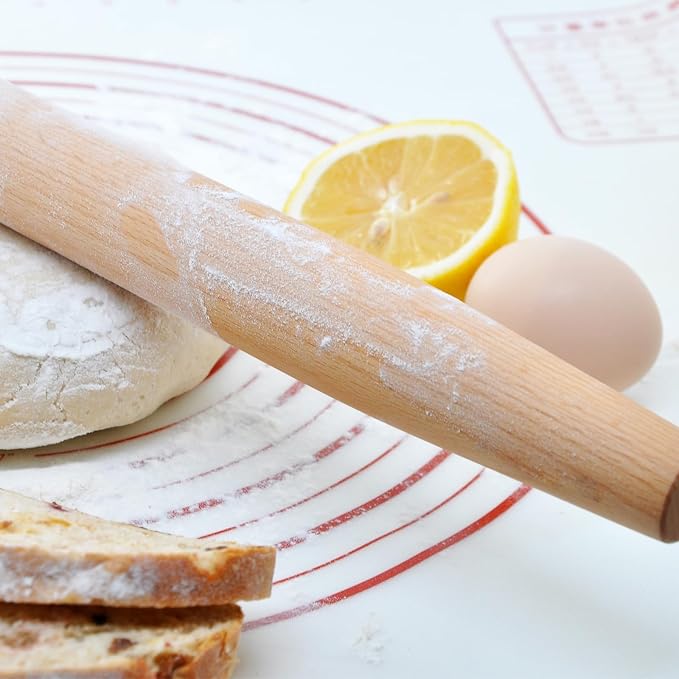 Wooden French Rolling Pin for Baking and Pastry - Image 2