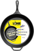 Lodge Seasoned Cast Iron Skillet 13.25 Inches by Lodge