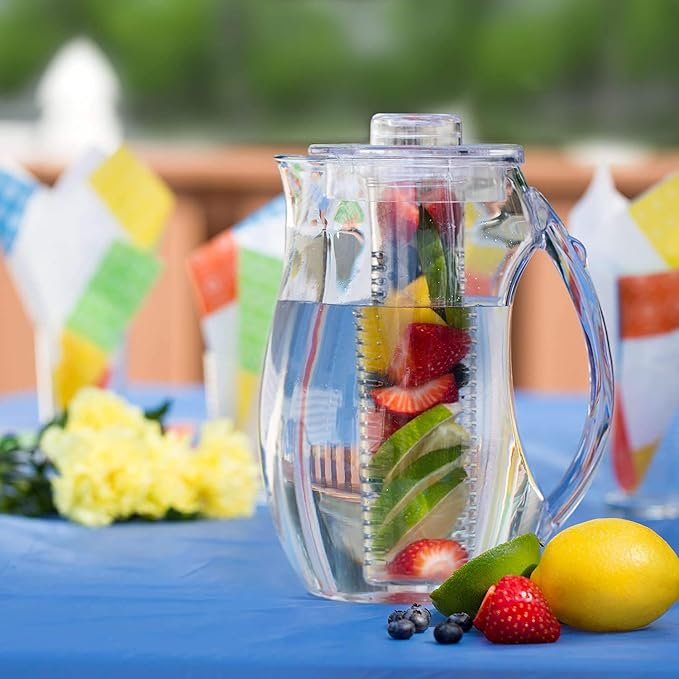 Large Fruit Infuser Water Pitcher – Shatterproof Acrylic Infusion Jug - Image 4