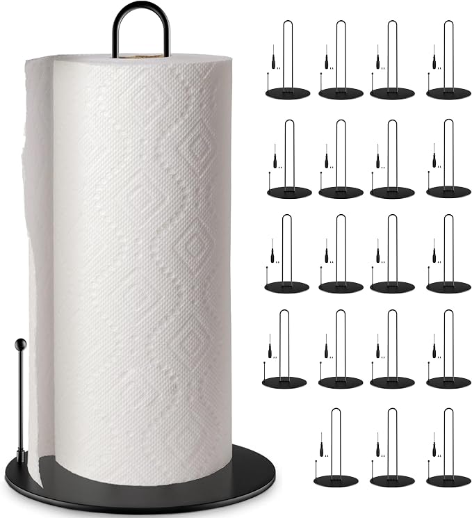 20Pack Paper Towel Holder, Bulk Black Paper Towel Holder Stand Countertop by QualityEfficiency