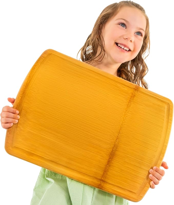 FSC-Certified Extra Large Bamboo Cutting Board Featuring 18 Inch Glue-Free - Image 9