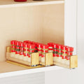 SpaceAid Bamboo Pull Out Spice Rack Organizer by SpaceAid