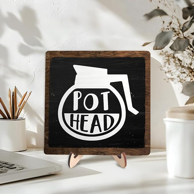 Vintage Coffee Bar Sign, Wooden Coffee Decor - Image 4