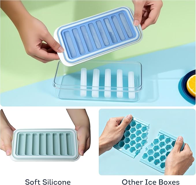 Lily's Home Flexible Silicone Ice Cube Tray - Image 5
