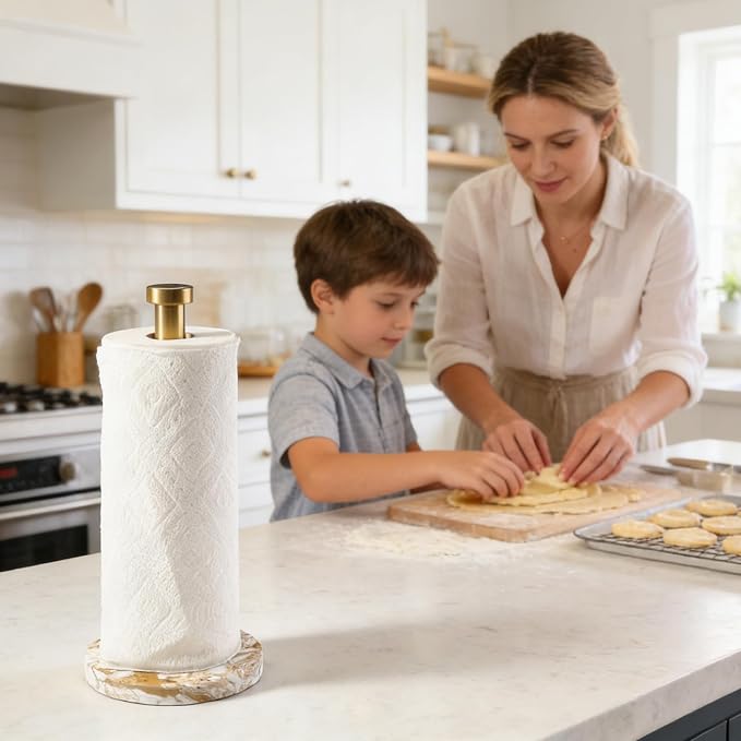 Koville Paper Towel Holder Countertop, Standing Paper Roll Holder - Image 5