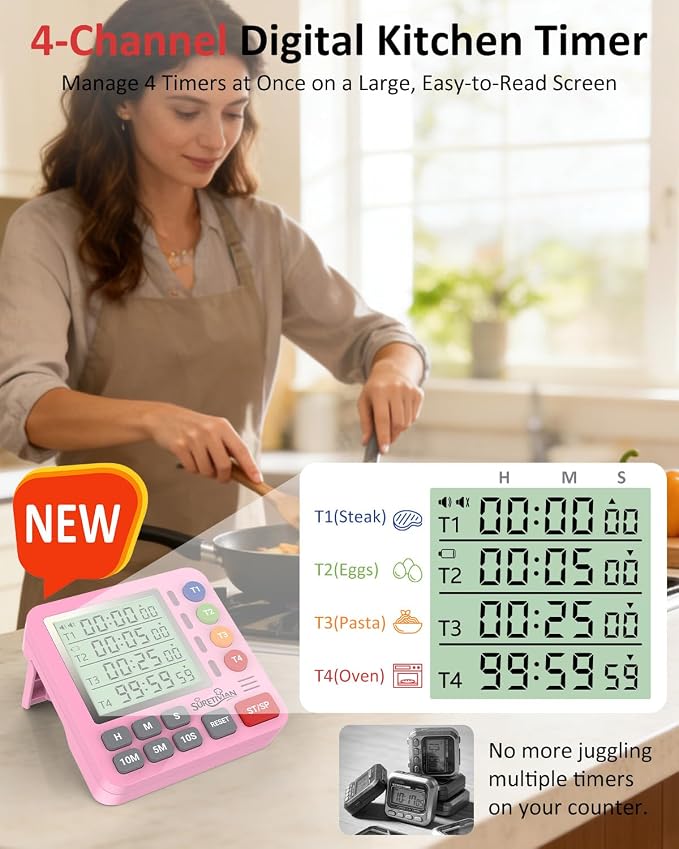 Digital Kitchen Timer for Cooking - Image 2