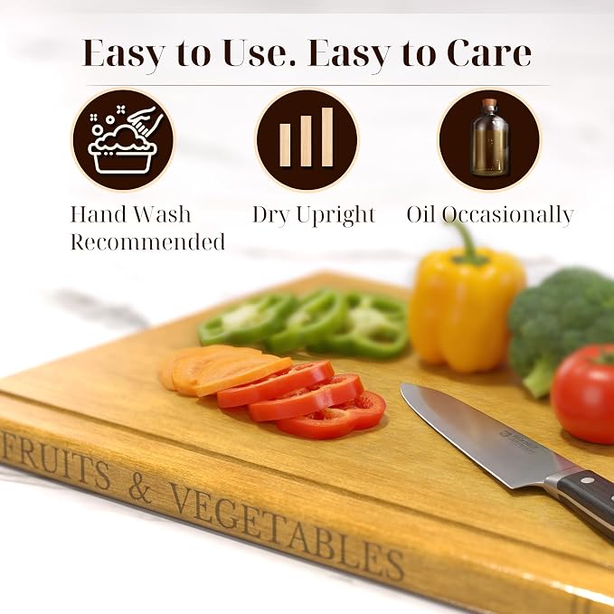 Book Cutting Board Set with Wooden Stand-Wooden Kitchen Cutting Boards That - Image 4