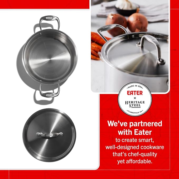 Heritage Steel x Eater 5 Quart Sauce Pot - Image 2