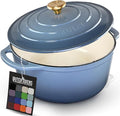 Zulay Kitchen 6 Quart Enameled Cast Iron Dutch Oven Pot by ZulayKitchen
