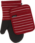 Cuisinart Neoprene Oven Mitts and Potholder Set-Heat Resistant Oven Gloves to by Cuisinart