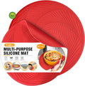 Walfos 12 10 Inch Silicone Microwave Mats, Microwave Splatter Cover by Walfos