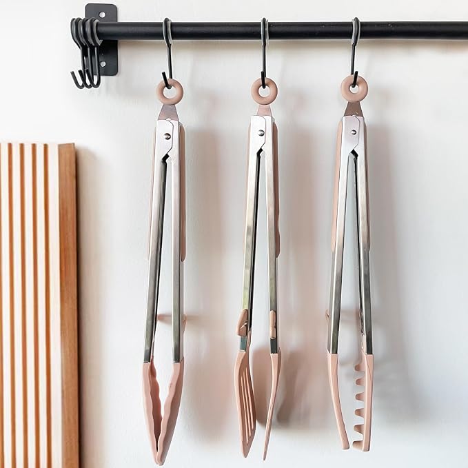 Tongs for Cooking, Food Grade Serving Tongs Set of 3 - Image 6