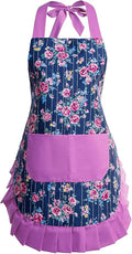 Vintage Floral Apron for Women by AlexVirtue
