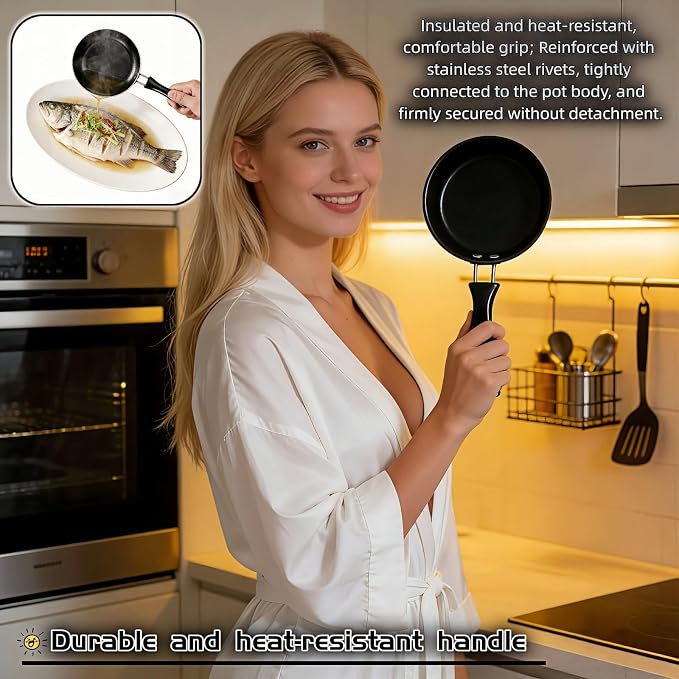 4.7 Inch Mini Skillet, Non-Stick Egg Pan - Image 9