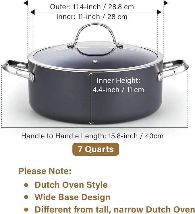 Cooks Standard Stock Pot Dutch Oven Casserole - Image 2